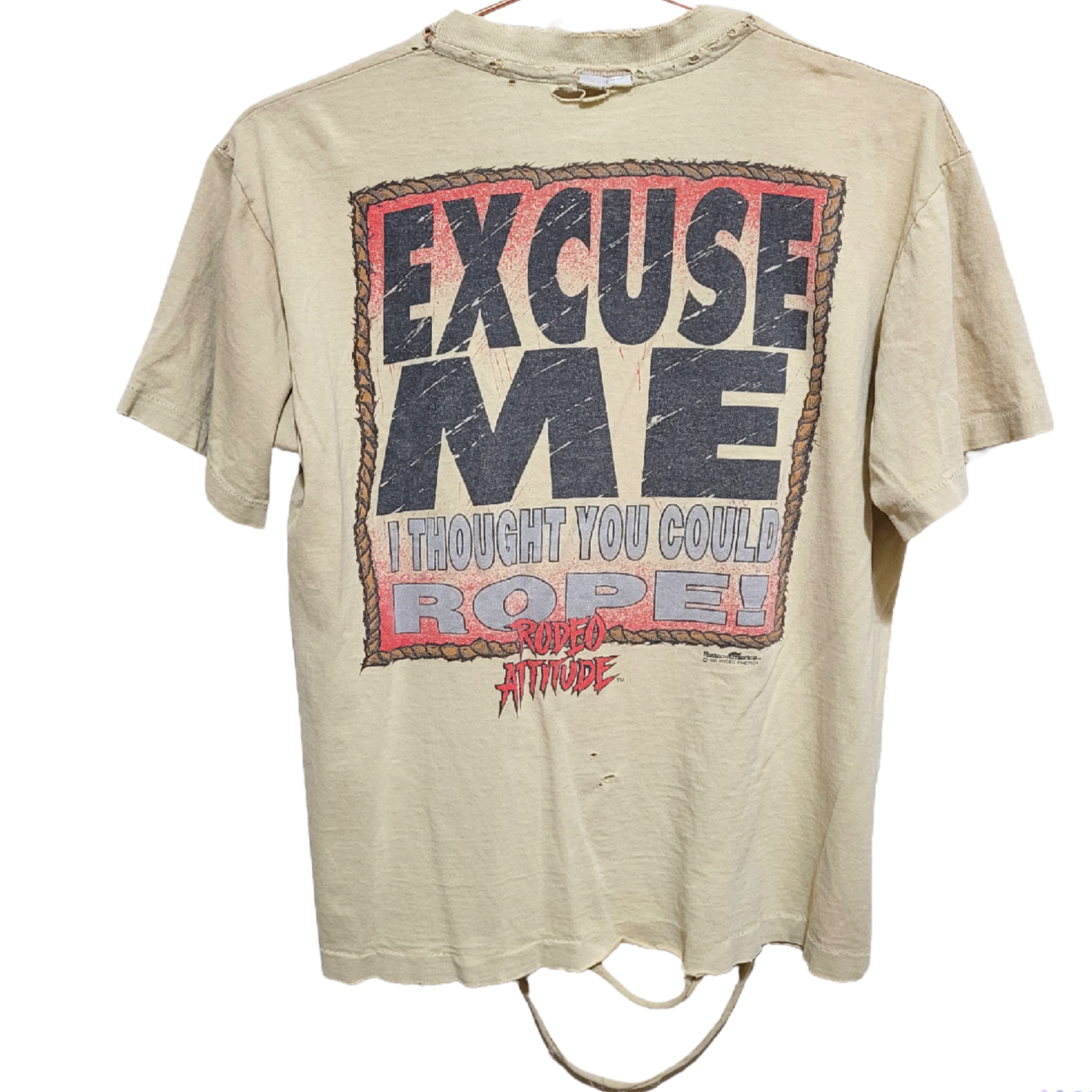 Vintage Bad Attitude Thrashed Single Stitch T-Shirt - Size