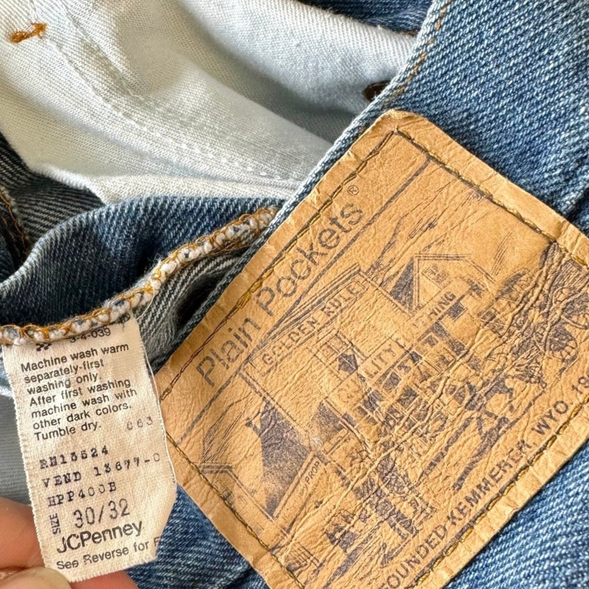 Vintage 70s JC Penney Plain Pocket Jeans | DIRTBAG Vintage and