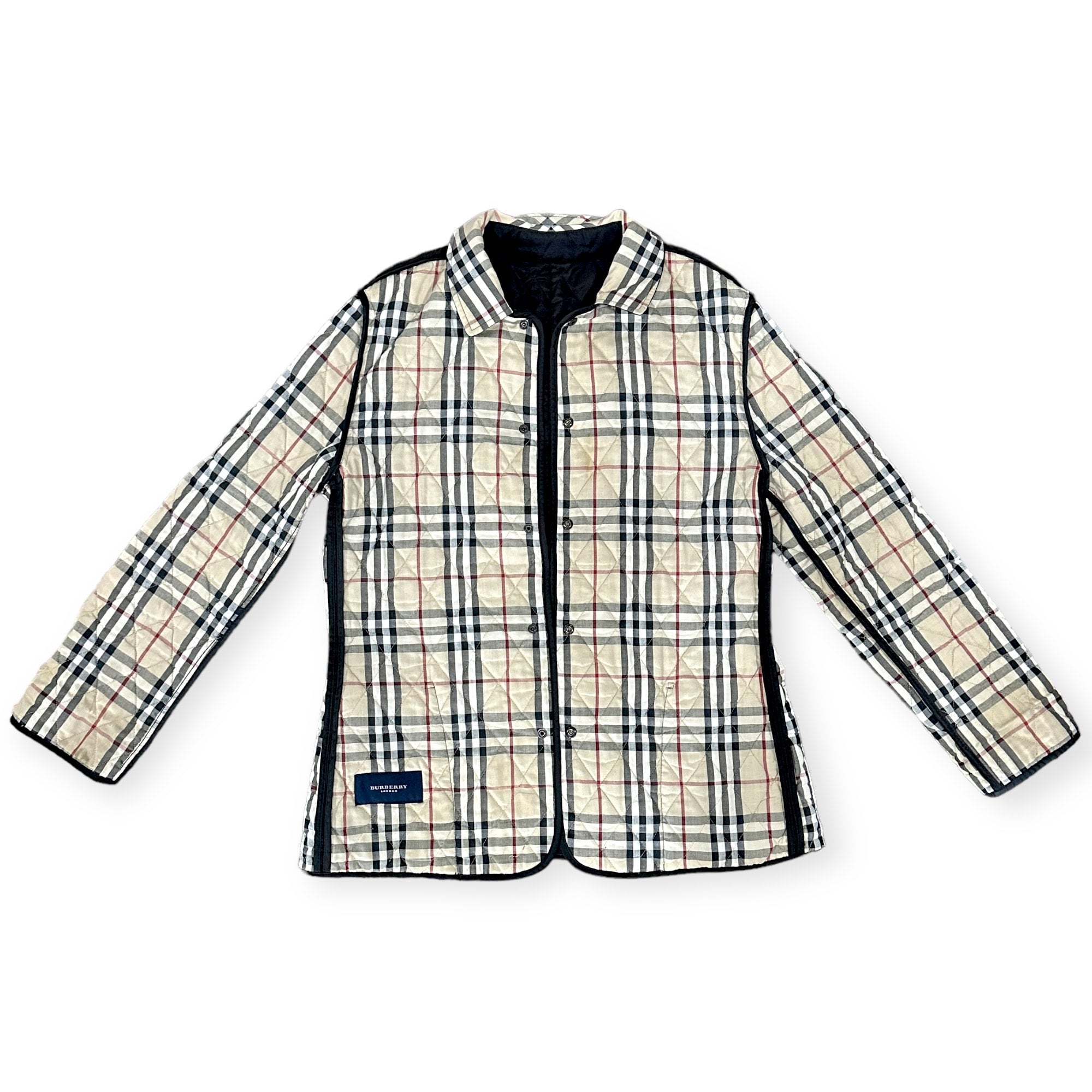 Authentic Burberry Diamond Quilted Black Jacket NC 226 Size S M Dirtbag Vintage and Thrift Shop Dirtbag Vintage Premier Classic Vintage Clothing